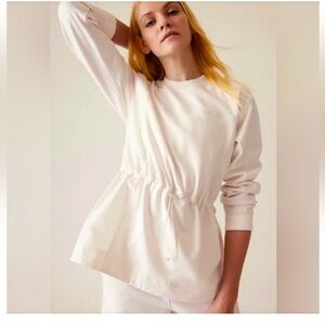 Athleta Triumph Long Sleeve cinch waist sweatshirt